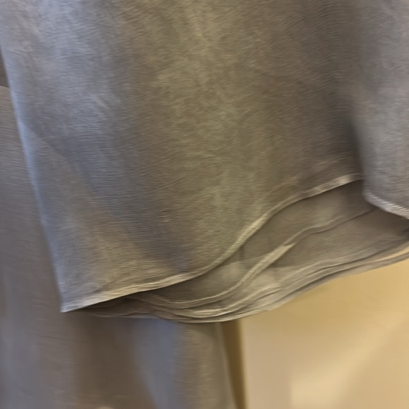 Stunning Emporio Armani Silver Gray Layered Silk Women's Jacket - Picture 5 of 6